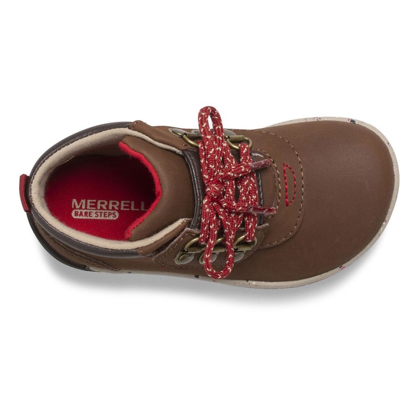 Bottes Merrell Bare Steps 2.0 Marron Foncé Enfant | D.F.ZZGW